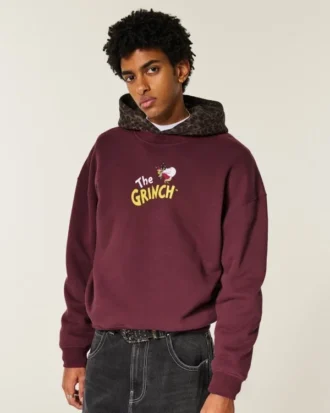 Boxy The Grinch Grafikli Crew Sweatshirt