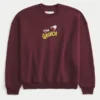 Boxy The Grinch Grafikli Crew Sweatshirt Boxy The Grinch Grafikli Crew Sweatshirt