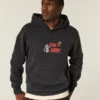 Boxy Tom ve Jerry Grafik Kapüşonlu Sweatshirt Boxy Tom ve Jerry Grafik Kapüşonlu Sweatshirt