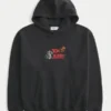 Boxy Tom ve Jerry Grafik Kapüşonlu Sweatshirt Boxy Tom ve Jerry Grafik Kapüşonlu Sweatshirt