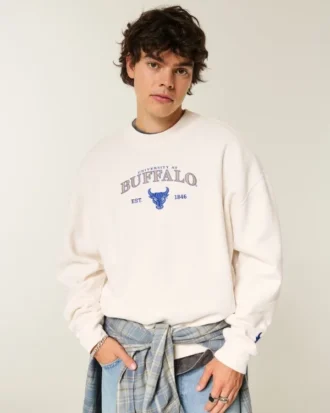 Boxy University at Buffalo Bulls Grafikli Sweatshirt