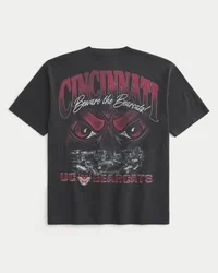 Boxy University of Cincinnati Bearcats Grafikli Tişört