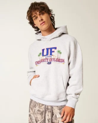 Boxy University of Florida Gators Grafik Kapüşonlu Sweatshirt Boxy University of Florida Gators Grafik Kapüşonlu Sweatshirt