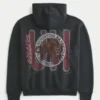 Boxy University of Houston Cougars Basketbol Grafik Kapüşonlu Sweatshirt Boxy University of Houston Cougars Basketbol Grafik Kapüşonlu Sweatshirt