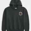 Boxy University of Houston Cougars Basketbol Grafik Kapüşonlu Sweatshirt Boxy University of Houston Cougars Basketbol Grafik Kapüşonlu Sweatshirt