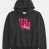 Boxy University of Houston Cougars Grafik Kapüşonlu Sweatshirt