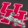 Boxy University of Houston Cougars Grafik Kapüşonlu Sweatshirt