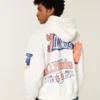 Boxy University of Illinois Fighting Illini Grafik Kapüşonlu Sweatshirt Boxy University of Illinois Fighting Illini Grafik Kapüşonlu Sweatshirt