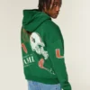 Boxy University of Miami Hurricanes Grafik Kapüşonlu Sweatshirt Boxy University of Miami Hurricanes Grafik Kapüşonlu Sweatshirt