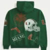Boxy University of Miami Hurricanes Grafik Kapüşonlu Sweatshirt Boxy University of Miami Hurricanes Grafik Kapüşonlu Sweatshirt