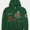 Boxy University of Miami Hurricanes Grafik Kapüşonlu Sweatshirt Boxy University of Miami Hurricanes Grafik Kapüşonlu Sweatshirt