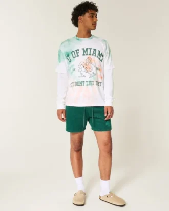 Boxy University of Miami Hurricanes Grafik Tişört