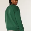 Boxy University of Miami Hurricanes Grafikli Crew Sweatshirt