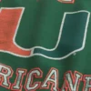 Boxy University of Miami Hurricanes Grafikli Crew Sweatshirt