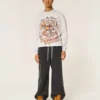 Boxy University of Minnesota Golden Gophers Grafikli Crew Sweatshirt Boxy University of Minnesota Golden Gophers Grafikli Crew Sweatshirt