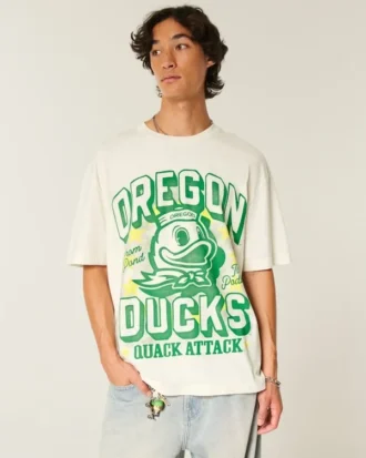 Boxy University of Oregon Ducks Grafikli Tişört