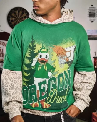 Boxy University of Oregon Ducks Grafikli Tişört
