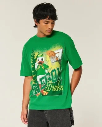 Boxy University of Oregon Ducks Grafikli Tişört