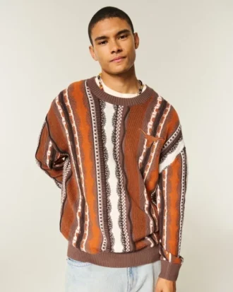 Boxy University of Texas at Austin Longhorns Grafikli Crew Sweater