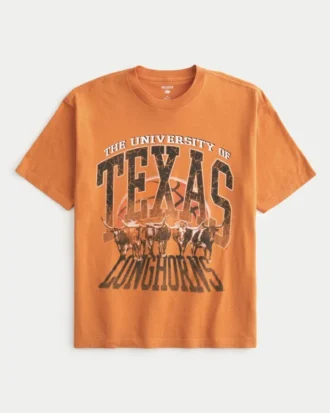 Boxy University of Texas Longhorns Grafikli Tişört Boxy University of Texas Longhorns Grafikli Tişört