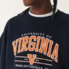 Boxy University of Virginia Grafik Crew Sweatshirt