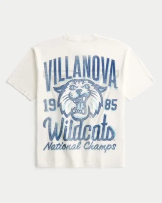 Boxy Villanova Üniversitesi Wildcats Grafikli Tişört
