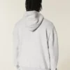 Boxy Virginia Tech Hokies Grafik Kapüşonlu Sweatshirt