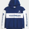 Boxy Volkswagen Racing Grafik Kapüşonlu Sweatshirt
