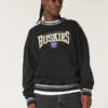 Boxy Washington Üniversitesi Huskies Grafikli Crew Sweatshirt Boxy Washington Üniversitesi Huskies Grafikli Crew Sweatshirt