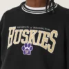 Boxy Washington Üniversitesi Huskies Grafikli Crew Sweatshirt Boxy Washington Üniversitesi Huskies Grafikli Crew Sweatshirt