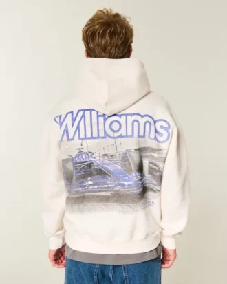 Boxy Williams Racing Grafik Kapüşonlu Sweatshirt