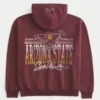 Boxy Zip-Up Arizona State University Sun Devils Grafik Kapüşonlu Sweatshirt