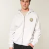 Boxy Zip-Up Club América Las Águilas Grafik Kapüşonlu Sweatshirt Boxy Zip-Up Club América Las Águilas Grafik Kapüşonlu Sweatshirt