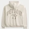 Boxy Zip-Up Detroit 79 Grafik Kapüşonlu Sweatshirt Boxy Zip-Up Detroit 79 Grafik Kapüşonlu Sweatshirt