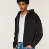 Boxy Zip-Up Good Luck Grafik Kapüşonlu Sweatshirt Boxy Zip-Up Good Luck Grafik Kapüşonlu Sweatshirt