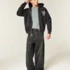 Boxy Zip-Up Jimmie Johnson Team Lowe’s NASCAR Grafik Kapüşonlu Sweatshirt