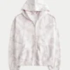 Büyük beden pembe kamuflaj fermuarlı kapüşonlu sweatshirt Büyük beden pembe kamuflaj fermuarlı kapüşonlu sweatshirt