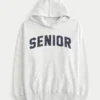 Büyük beden Senior Grafik Kapüşonlu Sweatshirt Büyük beden Senior Grafik Kapüşonlu Sweatshirt