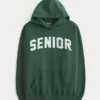 Büyük beden Senior Grafik Kapüşonlu Sweatshirt Büyük beden Senior Grafik Kapüşonlu Sweatshirt