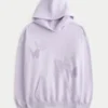Büyük Boy Kelebek Desenli Kapüşonlu Sweatshirt Büyük Boy Kelebek Desenli Kapüşonlu Sweatshirt