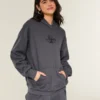 Büyük Boy Sparkle Logo Grafik Kapüşonlu Sweatshirt Büyük Boy Sparkle Logo Grafik Kapüşonlu Sweatshirt