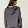 Büyük Boy Sparkle Logo Grafik Kapüşonlu Sweatshirt Büyük Boy Sparkle Logo Grafik Kapüşonlu Sweatshirt