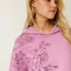 Büyük Boy Sparkle Logo Grafik Kapüşonlu Sweatshirt Büyük Boy Sparkle Logo Grafik Kapüşonlu Sweatshirt