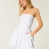 Büzgülü Bubble Skort Elbise Büzgülü Bubble Skort Elbise
