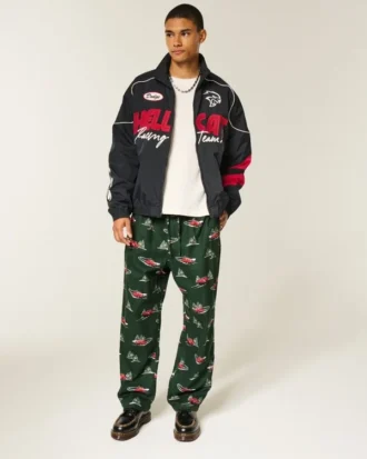 Car Grafik Flanel Pijama Pantolonu