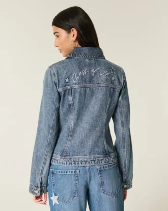 Class of ’26 Grafikli Denim Ceket