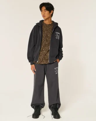 Class of 26 Grafikli Süper Bol Sweatpants