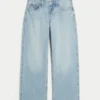 Curvy Düşük Bel Yıpranmış Bol Kot Pantolon Curvy Düşük Bel Yıpranmış Bol Kot Pantolon