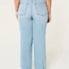 Curvy Ultra Yüksek Bel Orta Yıkama Bol Paça Kot Pantolon Curvy Ultra Yüksek Bel Orta Yıkama Bol Paça Kot Pantolon