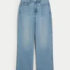 Curvy Ultra Yüksek Bel Orta Yıkama Bol Paça Kot Pantolon Curvy Ultra Yüksek Bel Orta Yıkama Bol Paça Kot Pantolon